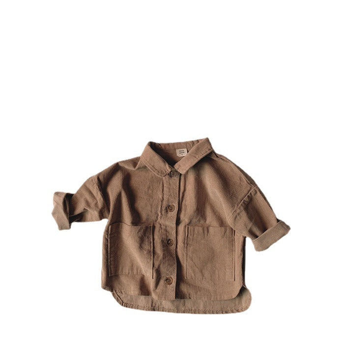 Camicia in velluto a coste a maniche lunghe per baby aspie shop adhd asperger autismo dsa neurodivergenti