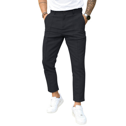 Pantalone casual skinny in tinta unita da uomo aspie shop neurodivergenti neurodivergenza ADHD autism dyspraxia dyslexia spectrum neurodiversity neurodiverse conditions Tourette down dyscalculia Irlen autisme dyspraxie spectre dyslexie neurodiversité affections dyscalculie neurodivergents syndrome Asperger