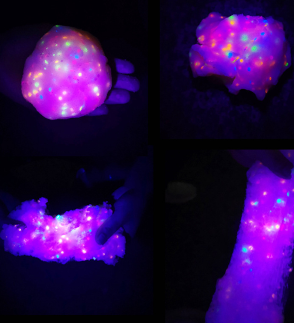 slime fluorescente aspie asperger autismo neurodiversità