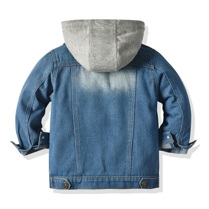 Giacca jeans con inserto felpa per bambini adhd asperger aspie shop autismo dsa