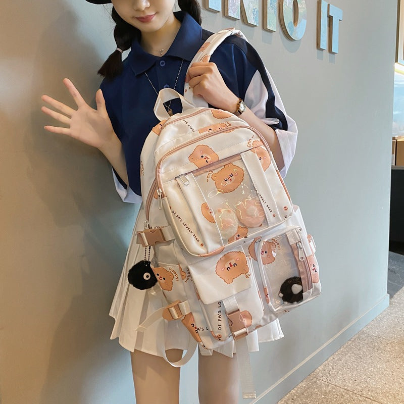 zaino scuola harajuku style girl orsacchiotto asperger adhd spettro