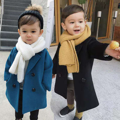 Cappotto di lana a doppiopetto per bambini in stile koreano adhd aspie shop asperger autismo dsa dislessia