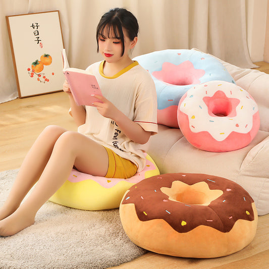 Cuscino di design kawaii ciambella donut aspie shop neurodivergenti neurodivergenza ADHD autism dyspraxia dyslexia spectrum neurodiversity neurodiverse conditions Tourette down dyscalculia Irlen autisme dyspraxie spectre dyslexie neurodiversité affections dyscalculie neurodivergents syndrome Asperger