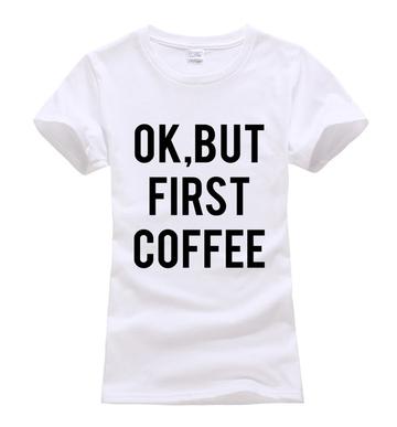 T-shirt donna OK, BUT FIRST COFFEE adhd aspie shop asperger autistic dyslexia neruodivergent