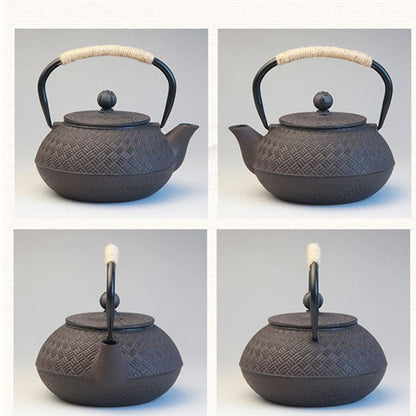 Retro oriental style cast iron kettle