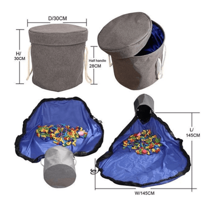 Contenitore e tappetino 2 in 1 per mattoncini, blocchi di costruzioni e giocattoli adhd aspie shop neurodivergenti neurodivergenza ADHD autism dyspraxia dyslexia spectrum neurodiversity neurodiverse conditions Tourette down dyscalculia Irlen