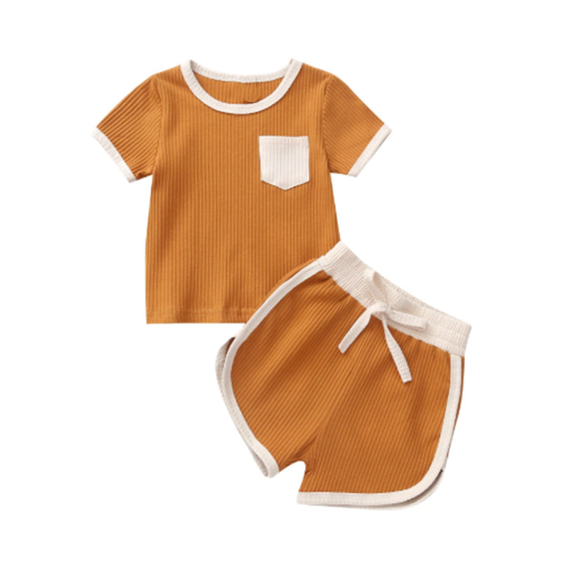 Set completo estivo maglietta e pantaloncino per bambini in stile vintage adhd aspie shop asperger autismo