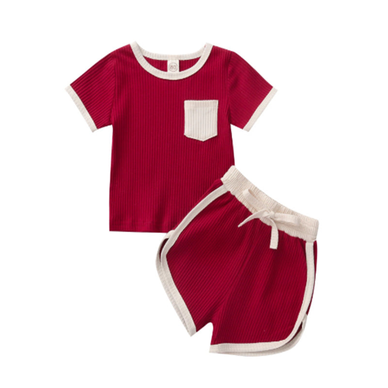 Set completo estivo maglietta e pantaloncino per bambini in stile vintage adhd aspie shop asperger autismo