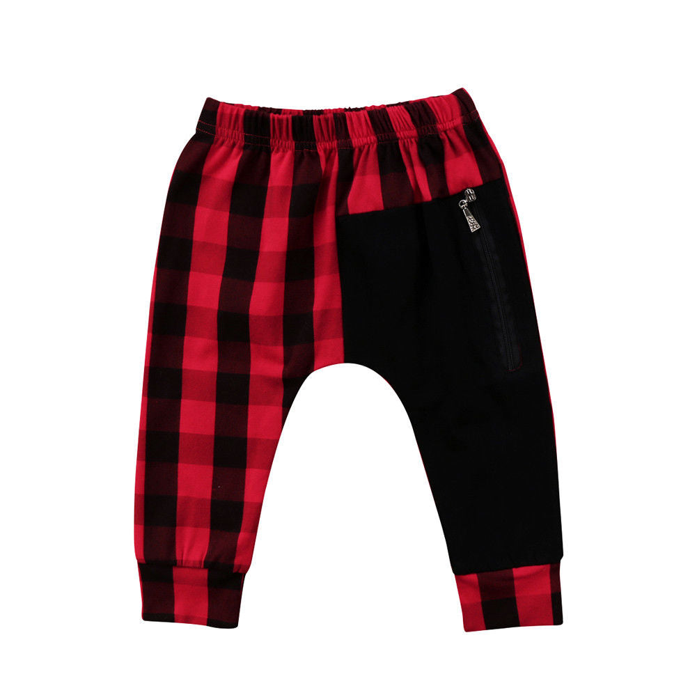 Pantalone harem pant tessuto plaid casual per baby e bambini adhd aspie shop asperger autismo