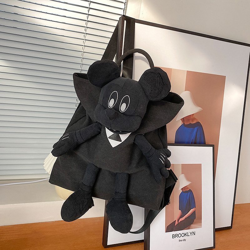 Borsa in tela di design toro e mickey per computer e da passeggio aspie shop neurodivergenti neurodivergenza ADHD autism dyspraxia dyslexia spectrum neurodiversity neurodiverse conditions Tourette down dyscalculia Irlen autisme dyspraxie spectre dyslexie neurodiversité affections dyscalculie neurodivergents syndrome Asperger