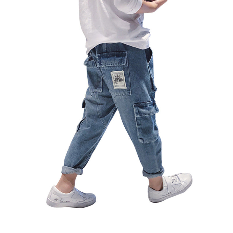 Jeans tuta Harem pant imbottito in pile largo per bambini adhd aspie shop asperger autismo neurodiversità