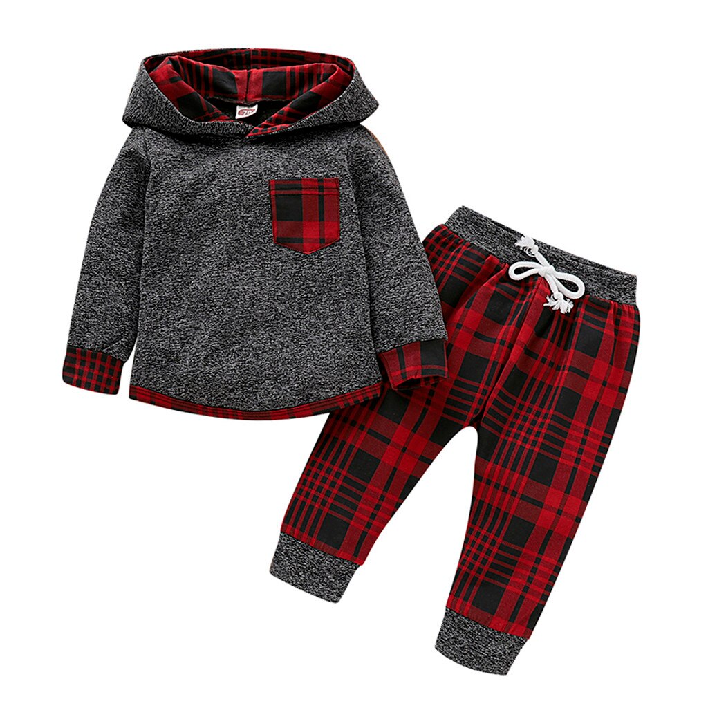 Set felpa e tuta pantalone scozzese per bambino outfit per la casa adhd aspie shop asperger