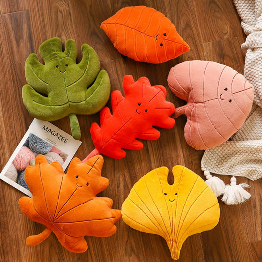 Cuscino plush toy foglia arredo casa cuscino per dormire anti stress anti ansia adhd aspie shop neurodivergenti neurodivergenza ADHD autism dyspraxia dyslexia spectrum neurodiversity neurodiverse conditions Tourette down dyscalculia Irlen