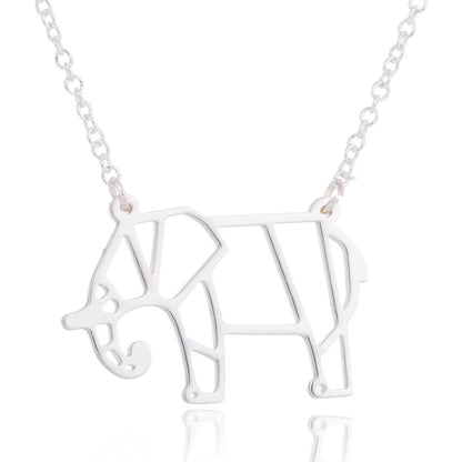 Collana con pendenti stilizzati elefante, porcospino, gufo, pinguino aspie shop neurodivergenti neurodivergenza ADHD autism dyspraxia dyslexia spectrum neurodiversity neurodiverse conditions Tourette down dyscalculia Irlen autisme dyspraxie spectre dyslexie neurodiversité affections dyscalculie neurodivergents syndrome Asperger