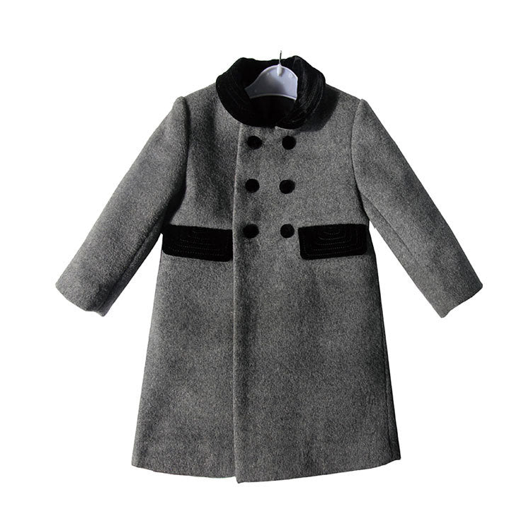 Cappotto classico a doppiopetto in lana per bambini adhd aspie shop asperger autismo dsa