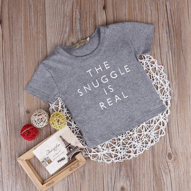 T-shirt THE SNUGGLE IS REAL per baby adhd aspie shop aspergher neurodiversi dsa