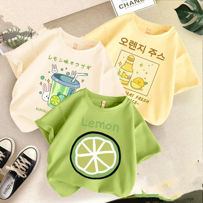 T-shirt a maniche corte per bambini drinks al lime e limonata in giapponese e coreano aspie shop neurodivergenti neurodivergenza ADHD autism dyspraxia dyslexia spectrum neurodiversity neurodiverse conditions Tourette down dyscalculia Irlen autisme dyspraxie spectre dyslexie neurodiversité affections dyscalculie neurodivergents syndrome Asperger