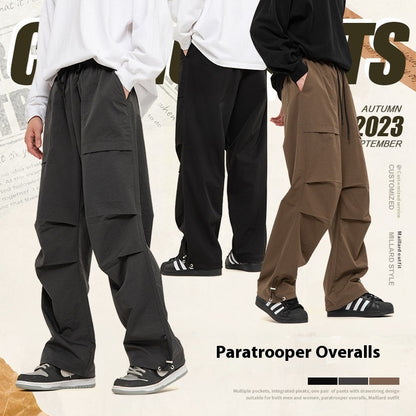 Retro American Style Paratrooper Pants for Women and Men