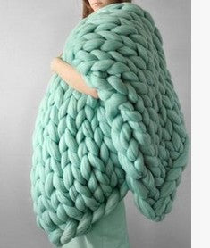 Coperta in lana merino gigante intrecciata a mano adhd aspie shop asperger spettro autistico autism neurodivergent