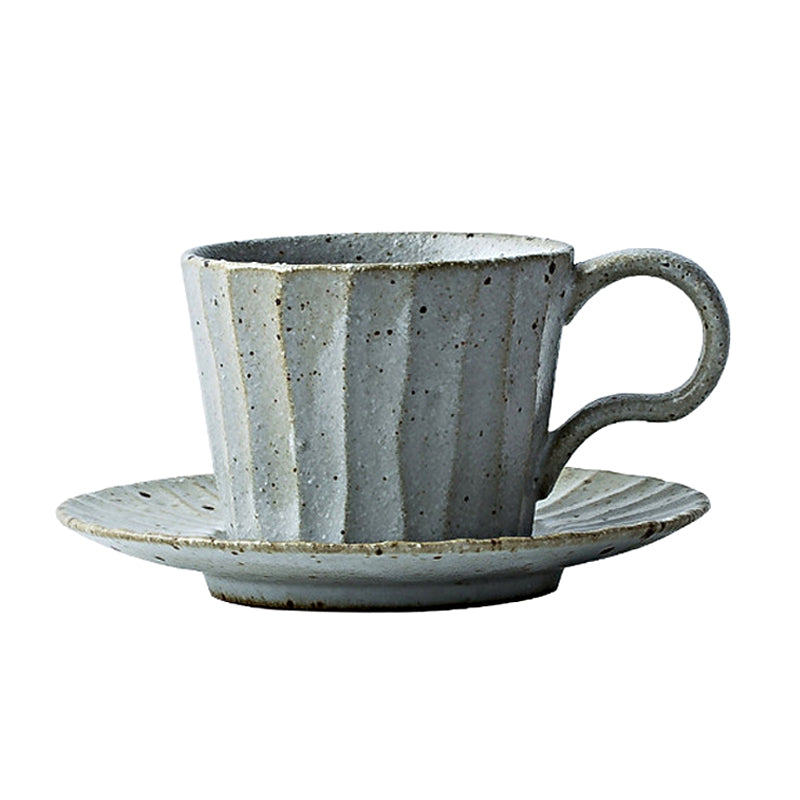 Set di tazza e piattino per la colazione in ceramica grezza in stile retrò adhd asperger aspie shop spettro autistico neurodivergenza