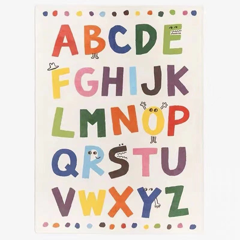 Tappeto per bambini lettere dell'alfabeto inglese aspie asperger adhd