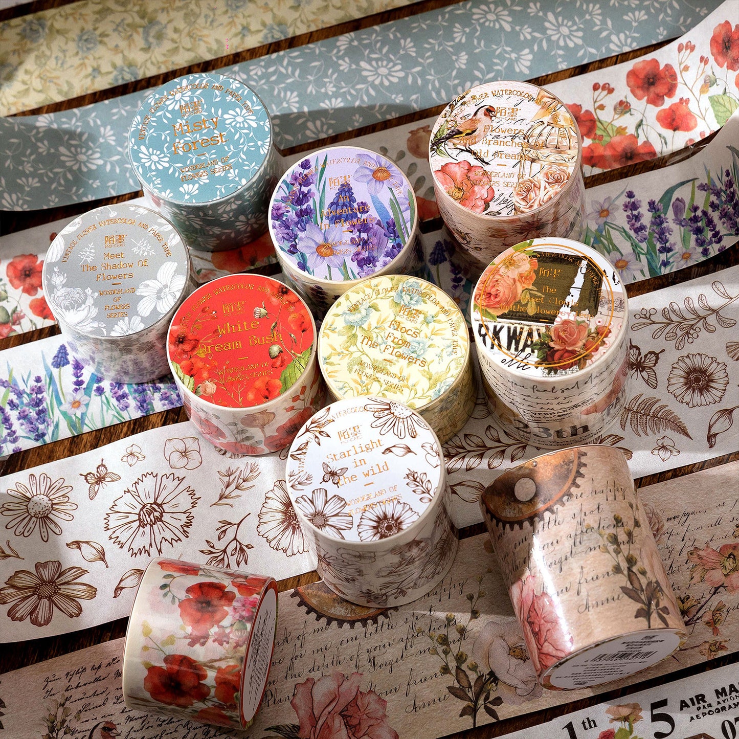 Washi tape nastro di carta giapponese vintage floreale