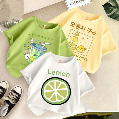 T-shirt a maniche corte per bambini drinks al lime e limonata in giapponese e coreano aspie shop neurodivergenti neurodivergenza ADHD autism dyspraxia dyslexia spectrum neurodiversity neurodiverse conditions Tourette down dyscalculia Irlen autisme dyspraxie spectre dyslexie neurodiversité affections dyscalculie neurodivergents syndrome Asperger