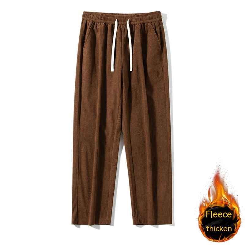 Pantalone casual foderato in pile in velluto a coste in stile Hong Kong da uomo adhd aspie shop per neurodivergenti asperger tourette