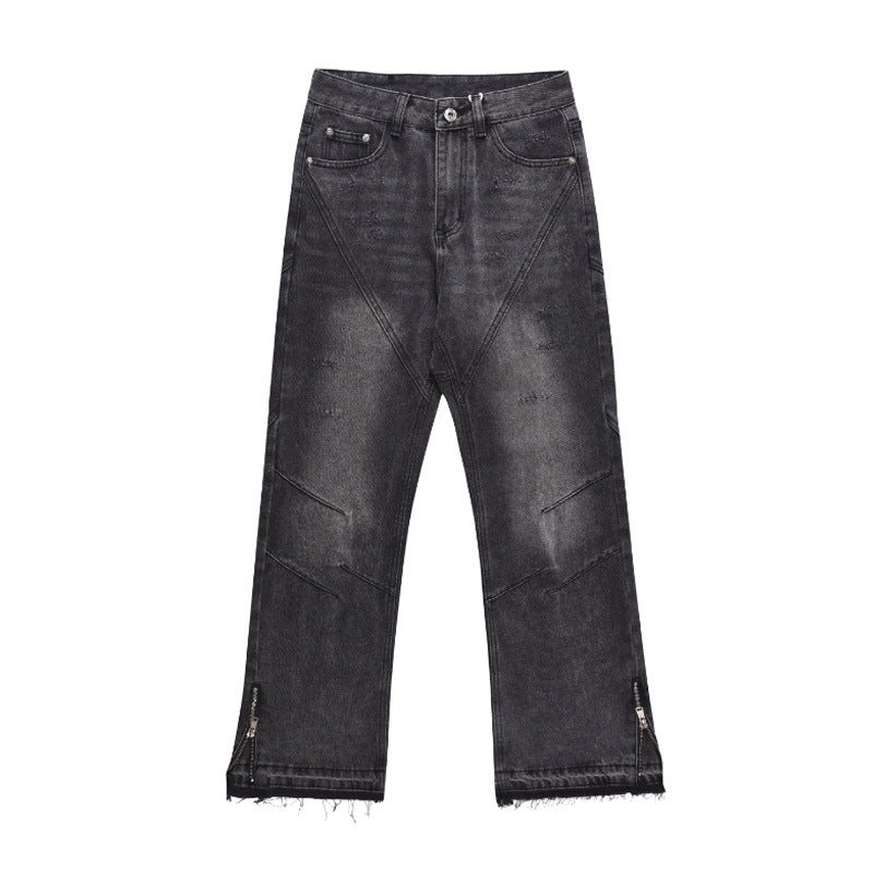 Jeans american high street con zip finale adhd aspie shop asperger autismo neurodivergenza