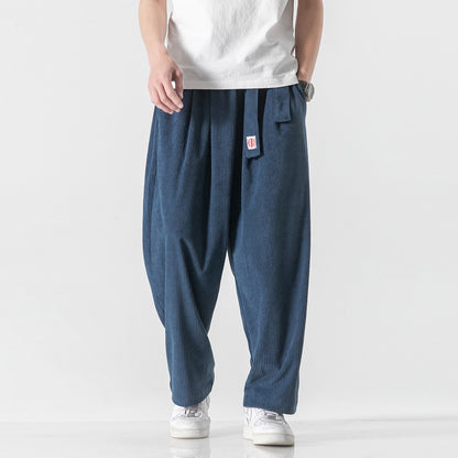 Pantaloni casual ampi in velluto a coste primaverili ed estivi da uomo aspie shop neurodivergenti neurodivergenza ADHD autism dyspraxia dyslexia spectrum neurodiversity neurodiverse conditions Tourette down dyscalculia Irlen autisme dyspraxie spectre dyslexie neurodiversité affections dyscalculie neurodivergents syndrome Asperger moda donna uomo bambino abbigliamento accessori mode femmes hommes enfants vêtements accessoires fashion women men children clothing accessories kung fu