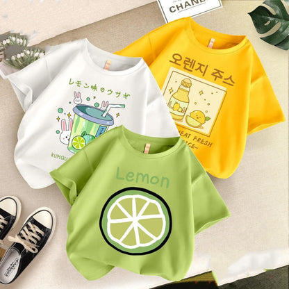 T-shirt a maniche corte per bambini drinks al lime e limonata in giapponese e coreano aspie shop neurodivergenti neurodivergenza ADHD autism dyspraxia dyslexia spectrum neurodiversity neurodiverse conditions Tourette down dyscalculia Irlen autisme dyspraxie spectre dyslexie neurodiversité affections dyscalculie neurodivergents syndrome Asperger