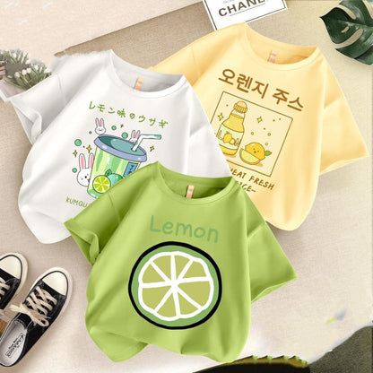 T-shirt a maniche corte per bambini drinks al lime e limonata in giapponese e coreano aspie shop neurodivergenti neurodivergenza ADHD autism dyspraxia dyslexia spectrum neurodiversity neurodiverse conditions Tourette down dyscalculia Irlen autisme dyspraxie spectre dyslexie neurodiversité affections dyscalculie neurodivergents syndrome Asperger