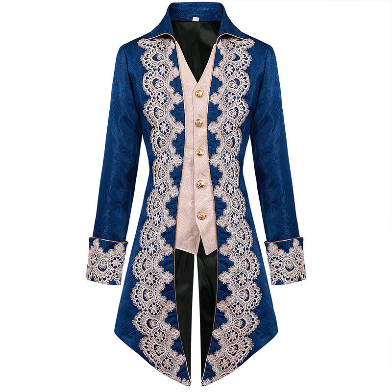 Costume cosplay medievale in stile Steampunk a coda di rondine da uomo - Aspie Shop