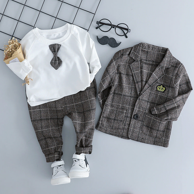 Set completo abito in stile british baby giacca, maglietta, pantalone tre pezzi adhd asperger autismo aspie shop