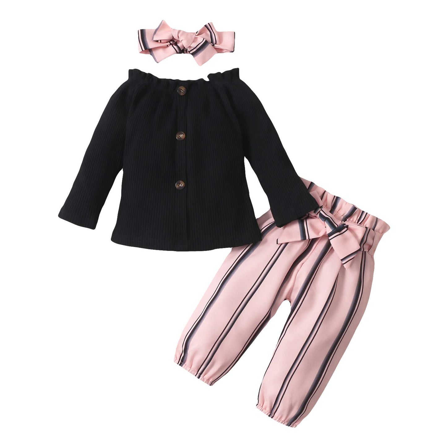 Set pantalone e maglia bambina outfit elegante 6m-24m aspie shop asperger adhd neurodivergenza