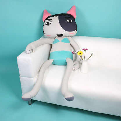 Strana coppia di cuscini plush toy giganti il signore Shiba Inu giapponese e la signora Bull Terrier aspie shop neurodivergenti neurodivergenza ADHD autism dyspraxia dyslexia spectrum neurodiversity neurodiverse conditions Tourette down dyscalculia Irlen autisme dyspraxie spectre dyslexie neurodiversité affections dyscalculie neurodivergents syndrome Asperger