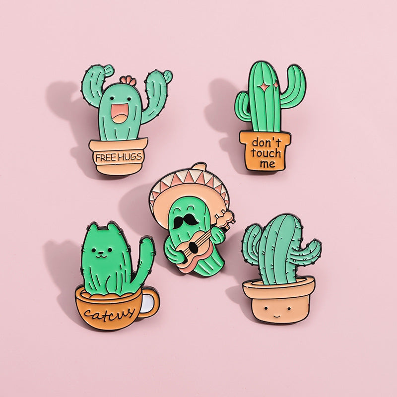 Pin badge spilla decorativa simpatici cactus adhd aspie shop asutismo neurodivergenza