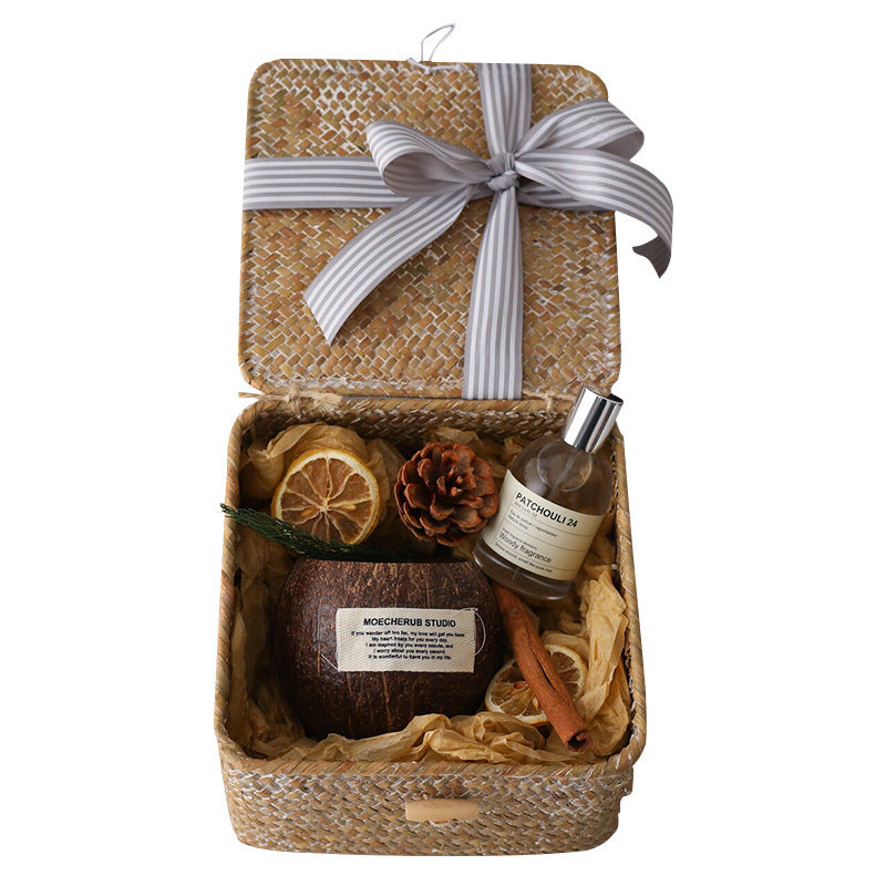 gift box noce di cocco candela profumata regalo aspie asperger spettro adhd