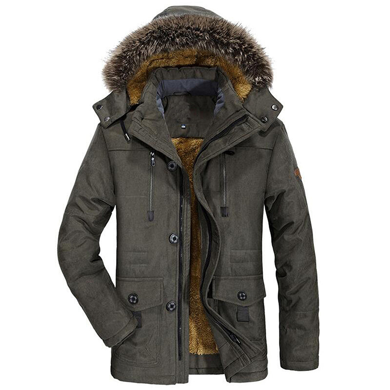 Giaccone parka con cappuccio casual imbottito anti vento da uomo adhd aspie shop spectrum asperger