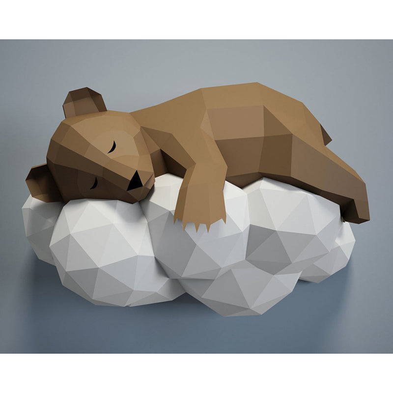 Kit di origami 3D orso che dorme sulla nuvola per il fai da te aspie shop neurodivergenti neurodivergenza ADHD autism dyspraxia dyslexia spectrum neurodiversity neurodiverse conditions Tourette down dyscalculia Irlen autisme dyspraxie spectre dyslexie neurodiversité affections dyscalculie neurodivergents syndrome Asperger