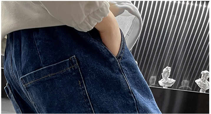 Jeans tuta casual con risvolto in stile koreano adhd aspie shop asperger dsa autismo