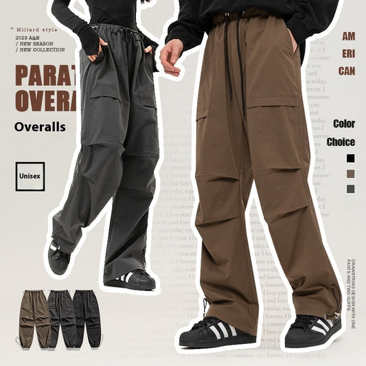 Retro American Style Paratrooper Pants for Women and Men