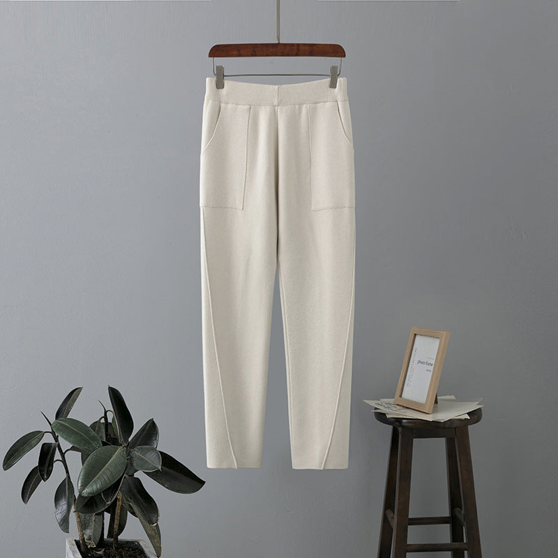 Harem pant elegante e super comodo da donna in maglia e a vita alta aspie shop asperger adhd