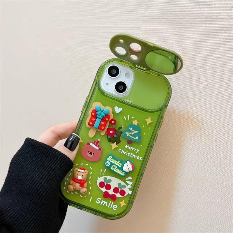 Custodia cover di Natale con Babbo Natale e alce iPhone 15 14 13 12 11 Pro Max Pro aspie shop neurodivergenti neurodivergenza ADHD autism dyspraxia dyslexia spectrum neurodiversity neurodiverse conditions Tourette down dyscalculia Irlen autisme dyspraxie spectre dyslexie neurodiversité affections dyscalculie neurodivergents syndrome Asperger moda donna uomo bambino abbigliamento accessori mode femmes hommes enfants vêtements accessoires fashion women men children clothing accessories