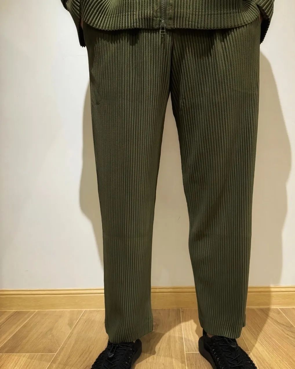 Pantaloni rigati corti cropped casual in stile giapponese da uomo