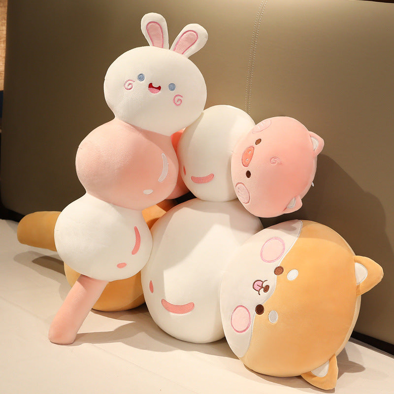 Cuscino per dormire peluche plush toy mitarashi dango animali in stile giapponese adhd aspie shop neurodivergenti neurodivergenza ADHD autism dyspraxia dyslexia spectrum neurodiversity neurodiverse conditions Tourette down dyscalculia Irlen