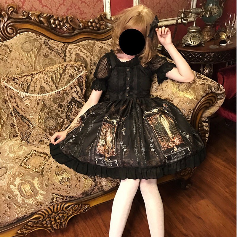 Abito cosplay costume gothic Lolita gotico vintage kawaii - Aspie Shop