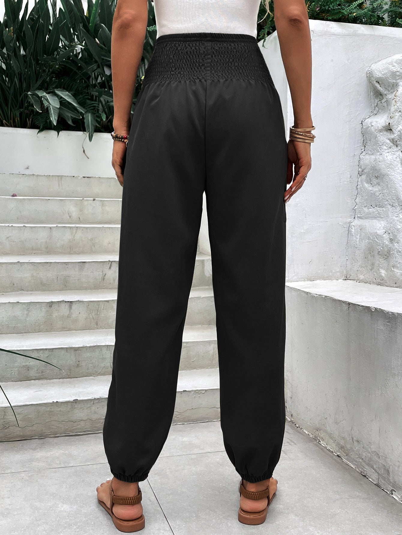 Pantaloni estivi a vita alta elasticizzata comodi casual da donna aspie shop neurodivergenti neurodivergenza ADHD autism dyspraxia dyslexia spectrum neurodiversity neurodiverse conditions Tourette down dyscalculia Irlen autisme dyspraxie spectre dyslexie neurodiversité affections dyscalculie neurodivergents syndrome Asperger moda donna uomo bambino abbigliamento accessori mode femmes hommes enfants vêtements accessoires fashion women men children clothing accessories