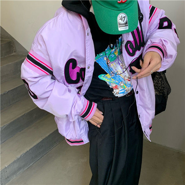 Giacca da baseball in stile Harajuku vintage da donna aspie shop neurodivergenti neurodivergenza ADHD autism dyspraxia dyslexia spectrum neurodiversity neurodiverse conditions Tourette down dyscalculia Irlen autisme dyspraxie spectre dyslexie neurodiversité affections dyscalculie neurodivergents syndrome Asperger