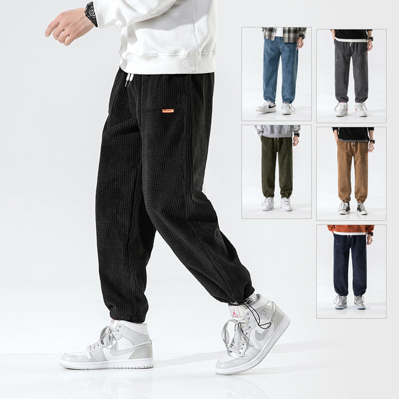 Pantalone tuta casual largo in velluto a coste da uomo adhd aspie shop asperger autismo tourette